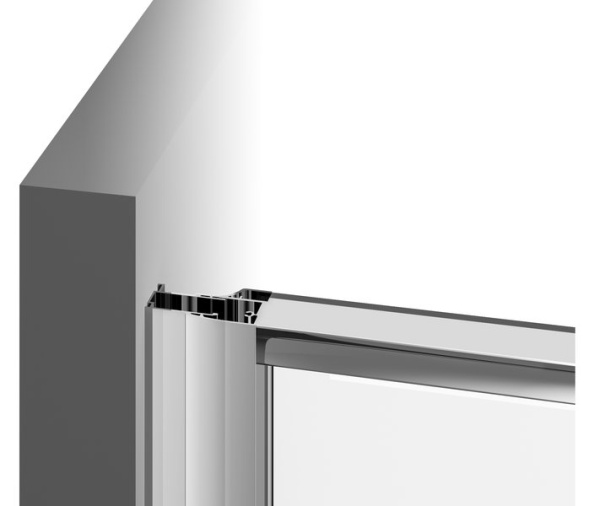 Душевая дверь RAVAK Pivot PDOP2-100 черный профиль, прозрачное стекло