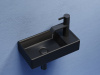 Ceramicanova Умывальник подвесной прямоугольный Element 407*217*100, чаша слева, чер. мат.