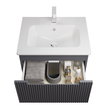 Dreja  EUPHORIA, 80 см, Тумба подвесная/напольная, 2 ящика, бежевый матовый