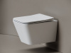 Ceramicanova Унитаз подвесной  Miro 52см, торнадо 3.0 сиденье микролифт крепления белый