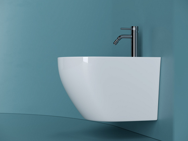 Ceramicanova Биде подвесное Uno,1 отверстие под смеситель, с крепежом