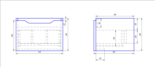 99.1901 Tiny 50  Тумба под умывальник Мини 50, белый лак