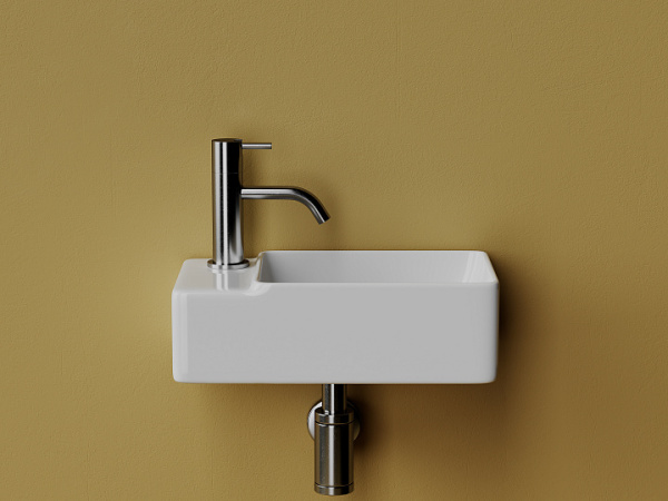 Ceramicanova Умывальник подвесной прямоугольный Element  395*220*125мм, чаша справа