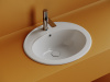 CERAMICANOVA Раковина встраиваемая сверху Sun с отв. слива - перелива овальной формы 565x495x200