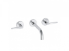 KLUDI NOVA FONTE Puristic Смеситель для раковины настенный, 180 мм, на 3 отверстия