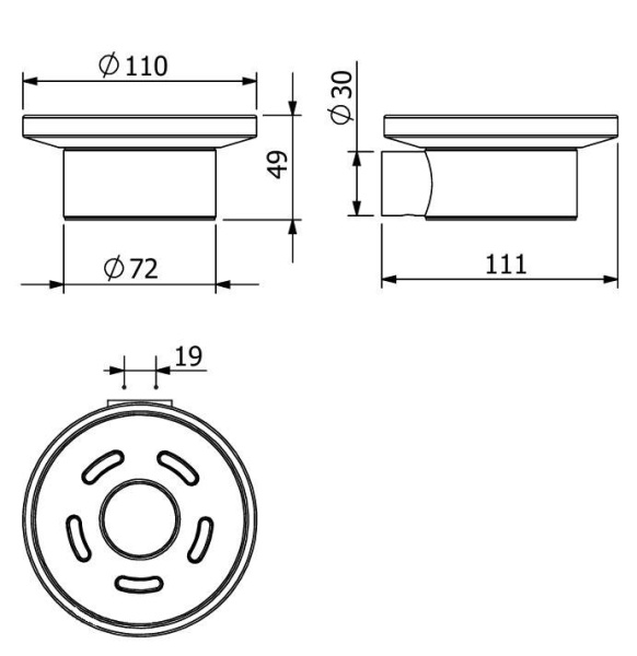 KLUDI VELA R Мыльница подвесная, брашированное золото