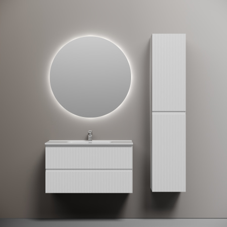 Sancos Тумба подвесная Snob R, два ящика, доводчики скрытого монтажа, 890х445х500 Bianco