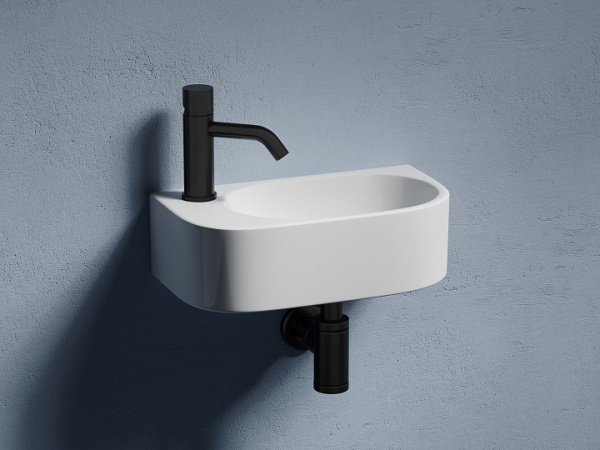 Ceramicanova Умывальник подвесной прямоугольный Element  400*215*120мм, чаша справа
