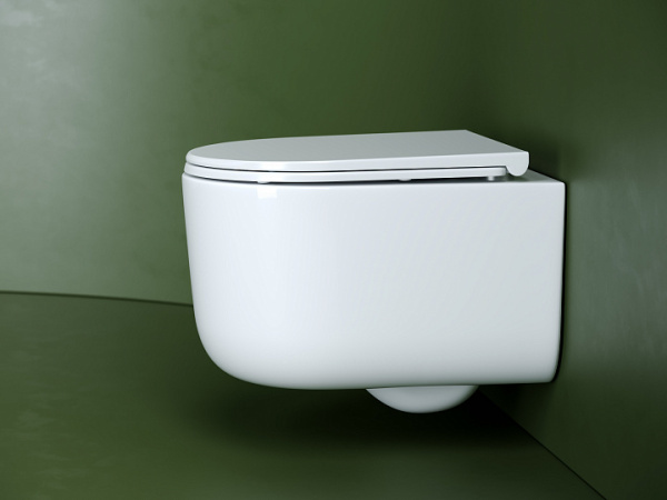 Ceramicanova Унитаз подвесной Ulma Торнадо безободковый, с ультрат. сиденьем с микрол., с кр. скрыт