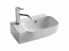 Ceramicanova Умывальник Element 403*249*140, с отверстием под смес. слева, чаша справа, белый
