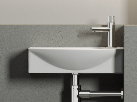 Ceramicanova Умывальник подвесной Element 455*220*130мм, чаша слева, белый