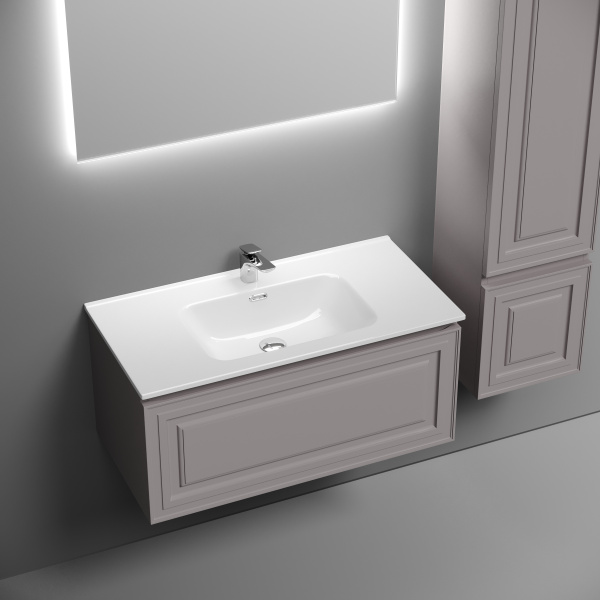 SANCOS Тумба подвесная Very 890х445х406, c одним  ящиком, Doha Soft