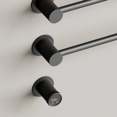 Sancos Полотенцесушитель Linea электрический встраиваемый , черный матовый