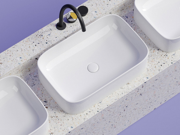 Ceramicanova Умывальник Element 605*380*150мм накладная прямоугольная