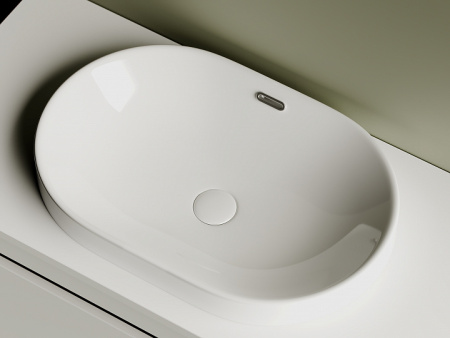 Ceramicanova Умывальник овальный встраиваемый в столешницу Element 600*400*195мм