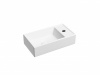 Ceramicanova Умывальник подвесной прямоугольный Element  407*217*100мм, чаша слева, бел. мат.