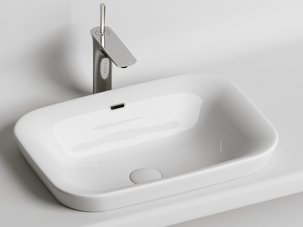 Ceramicanova Умывальник прямоугольный встраиваемый сверху в столешницу Element 580*400*150мм