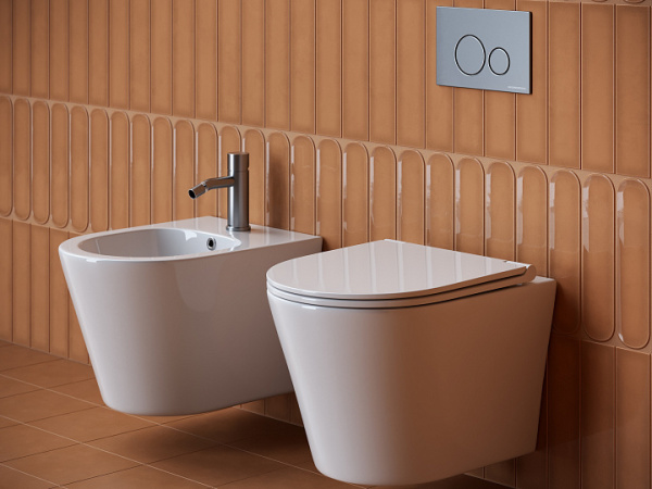 Ceramicanova Биде подвесное Forma, отверстие под смеситель, с крепежом для скрытого монтажа