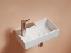 Ceramicanova Умывальник подвесной прямоугольный Element 407*217*100, чаша справа, белая