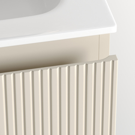 Sancos Тумба подвесная Snob R, левая, два ящика, доводчики скрытого монтажа, 995х445х500 Beige Soft