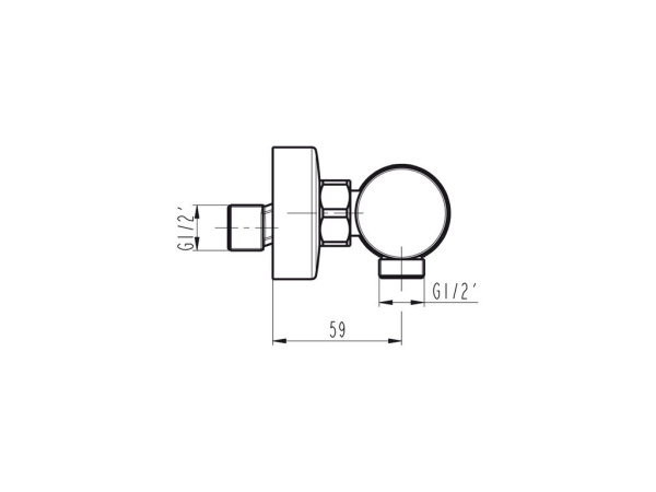 IO Helios Смеситель для душа (с гарнитуром), медь