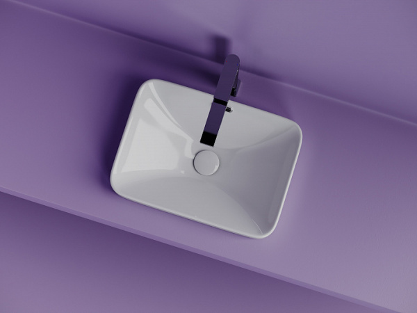 Ceramicanova Умывальник встраиваемая сверху прямоугольный Element 460x330x170