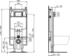 IS Инсталляция для подвесного унитаза, PROSYS Frame 80 M, R014367