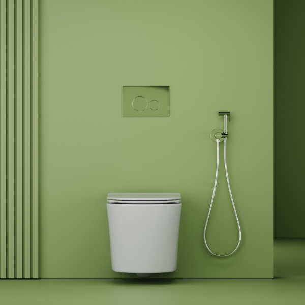 Sancos Гигиенический душ Start со смесителем, c внутренней частью,  встраиваемый, настенный, Хром