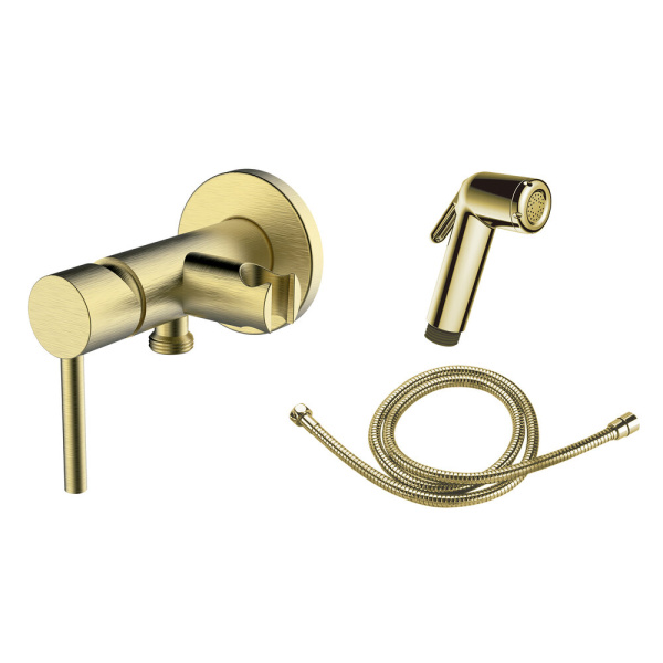 Гигиенический душ CLEVER TOUBKAL со смесителем, брашированное золото