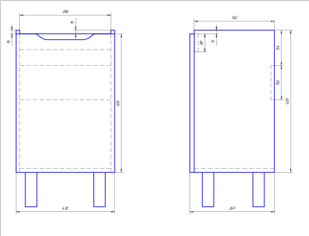 99.1201 Mini 50 Тумба, белый лак