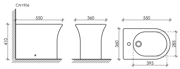 Напольное биде Star
