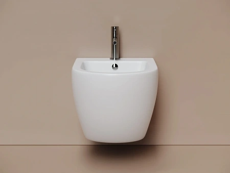 Ceramicanova Биде подвесное Метрополь (Metropol) белый матовый