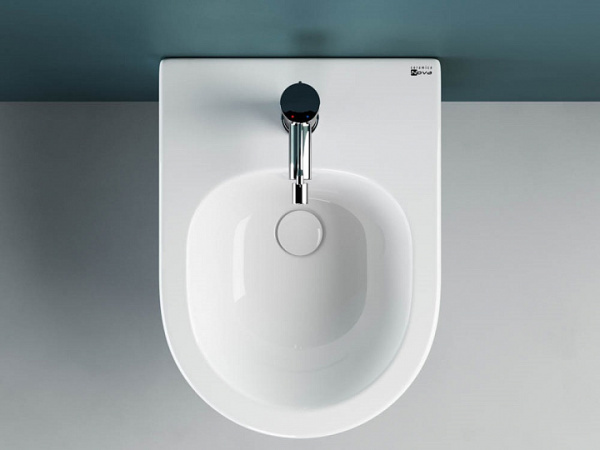 Ceramicanova Биде подвесное Moments, 1 отв под смеситель, с крепеж., в компл. донн. клапан 