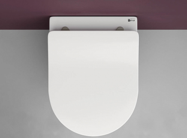 Ceramicanova Унитаз подвесной  Play Rimless, глубокий смыв,с ультра тонким сидением