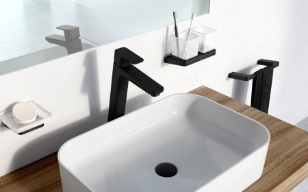 Ravak 10° black Держатель с двумя стаканами (стекло) TD 220.20