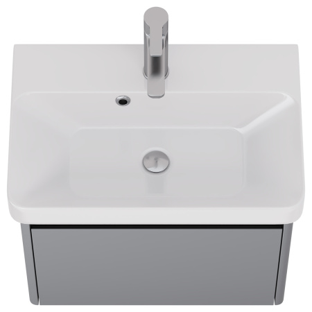 Dreja Luxury, 55 см, Тумба подвесная, 1 ящик,   серый базальт