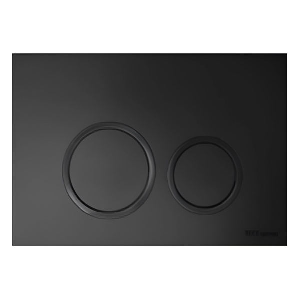Комплект TECEspring, панель смыва с кругл кнопками, черный матовый, унитаз модель K