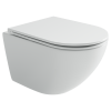 Ceramicanova Унитаз подвесной Alba 3.0, смыв Торнадо, 490x360x300,сиденье микролифт
