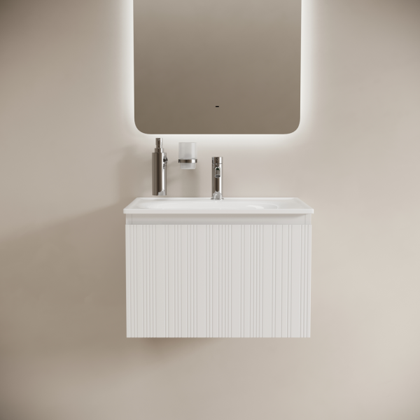 Sancos Тумба подвесная Code, один ящик, доводчики скрытого монтажа 590х453х400, белый