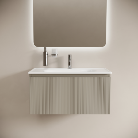 Sancos Тумба подвесная Code, один ящик, доводчики, система пл. закрыв. 785х453х400 серая платина