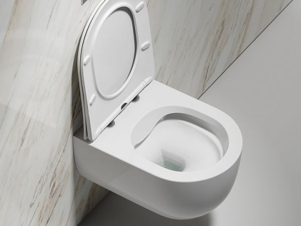 Ceramicanova Унитаз подвесной Modena  Rimless, с микролифтом, белый глянец