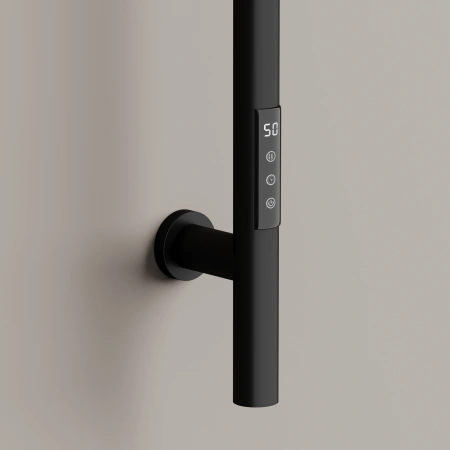 Sancos Полотенцесушитель Etna электрический 150x3 I-образный, черный матовый