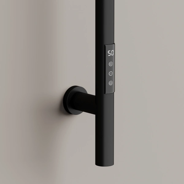 Sancos Полотенцесушитель Etna электрический 150x3 I-образный, черный матовый