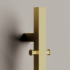 Полотенцесушитель электрический Sancos Линн (Linn) 150x3 I-образный брашированное золото SC13002BG