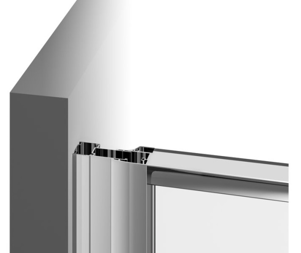 Душевая дверь RAVAK Pivot PDOP2-100 черный профиль, прозрачное стекло