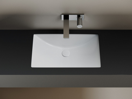 Ceramicanova Умывальник прямоугольной встраиваемый снизу Era 600x390x190 мм цвет белый