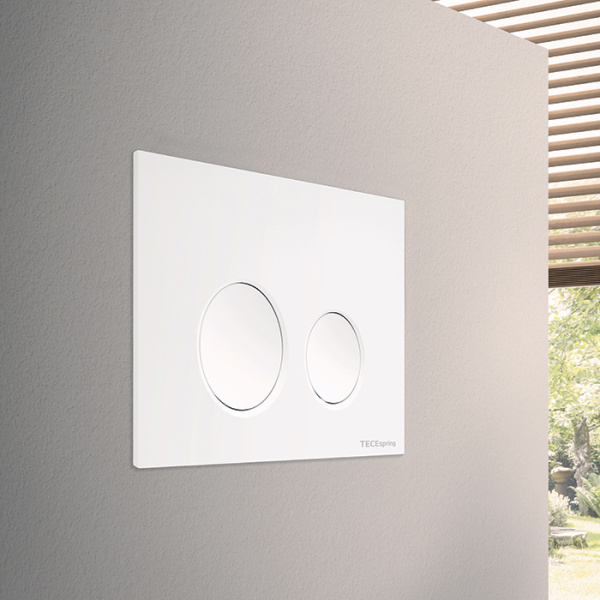 S240110 TECEspring LT Панель смыва из пластика для унитазов c двумя режимами смыва, цвет белый гл.