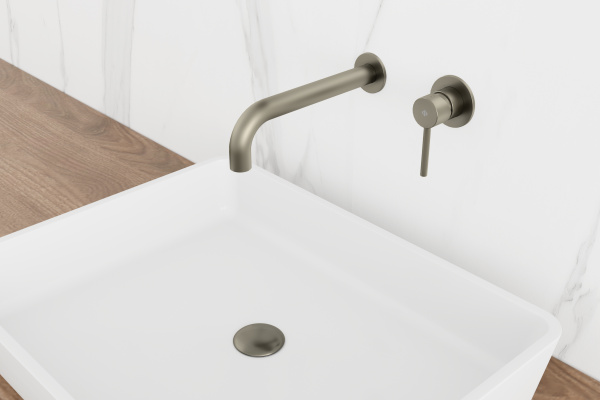 IO Sirio Смеситель для раковины встраиваемый с внутр. блоком, излив 220, никель