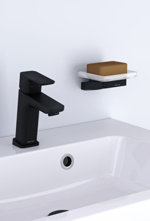 Ravak 10° black Держатель с мыльницей (стекло) TD 200.20