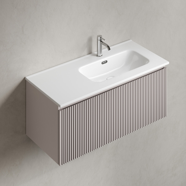 Sancos Тумба подвесная правая Snob R 1.0, од.ящик, доводчики скрытого монтажа, 995х445х406 Doha Soft